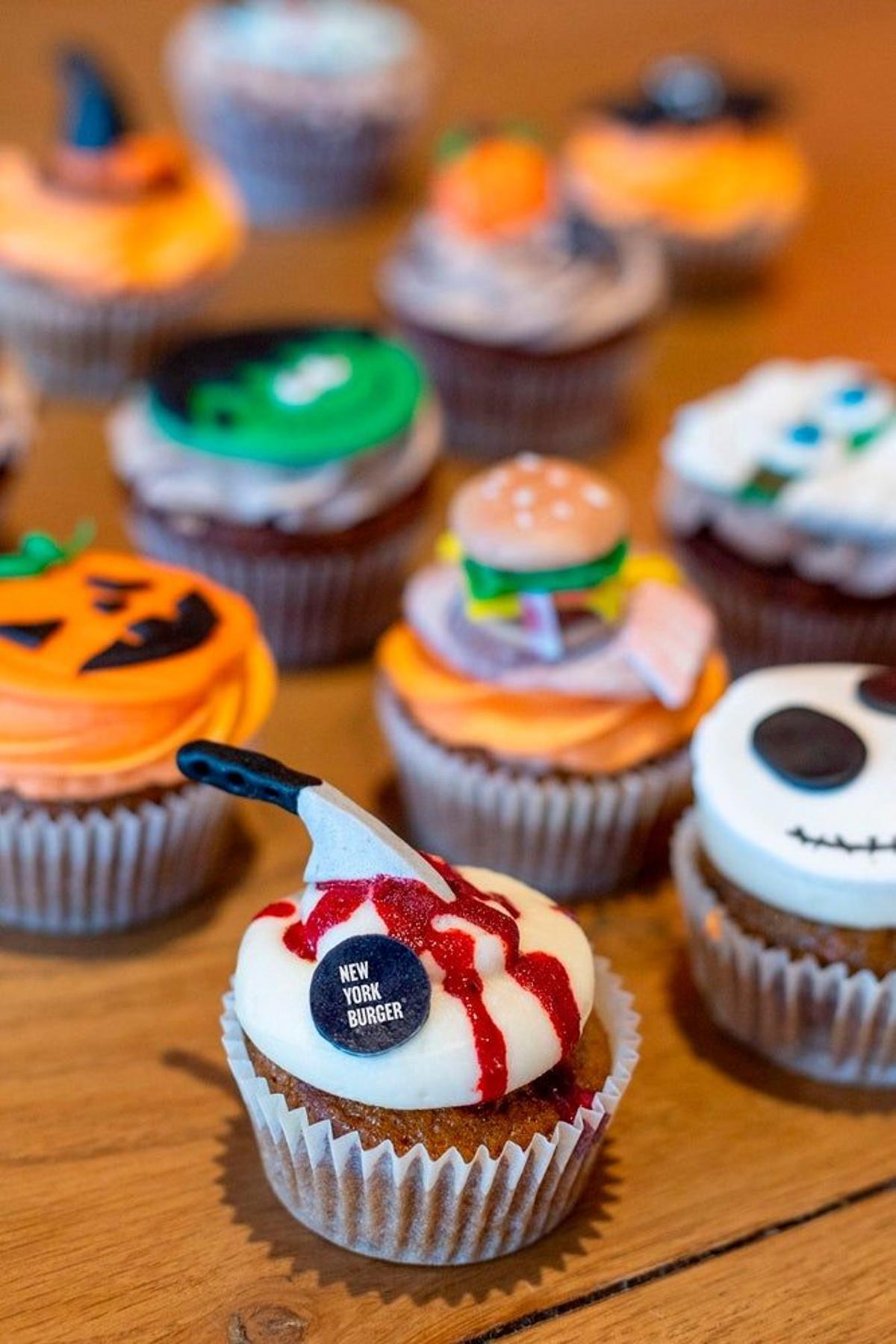 Planes Halloween: cupcakes de New York Burger
