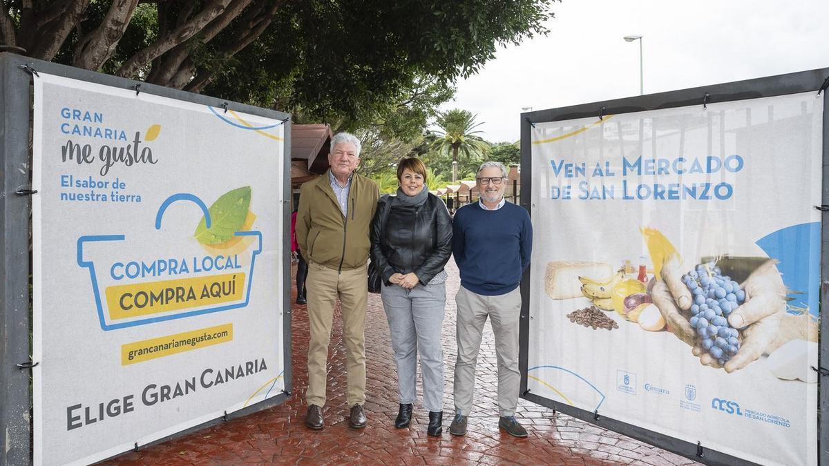 Imagen de la presentación de la nueva imagen de marca del Mercadillo Agrícola de San Lorenzo, en Las Palmas de Gran Canaria.