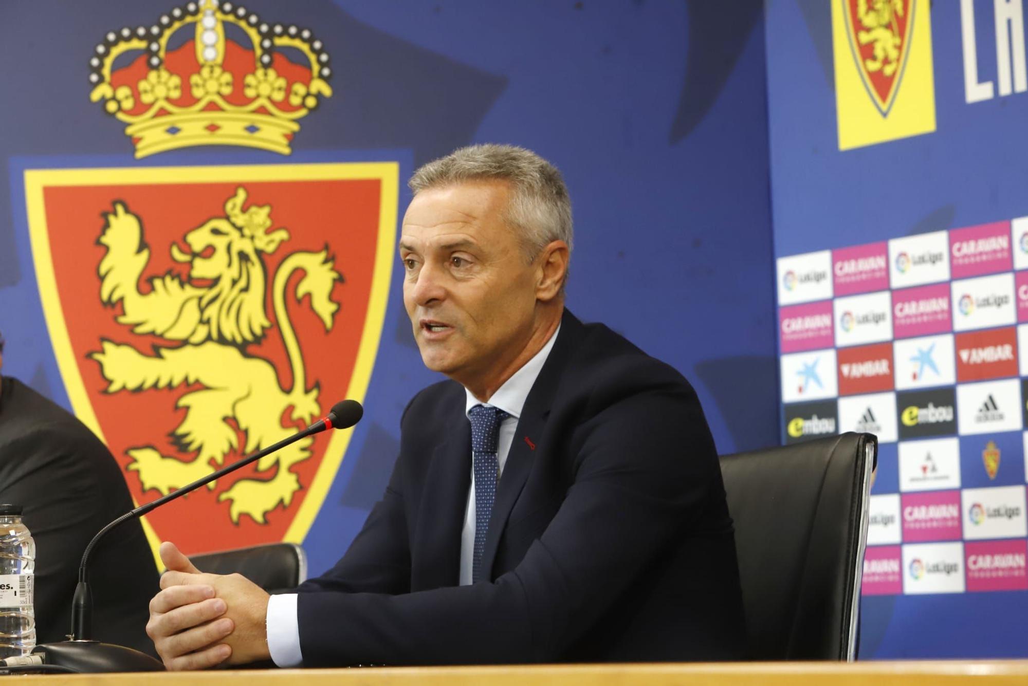 FOTOGALERÍA | Presentación de Fran Escribá como nuevo entrenador del Real Zaragoza