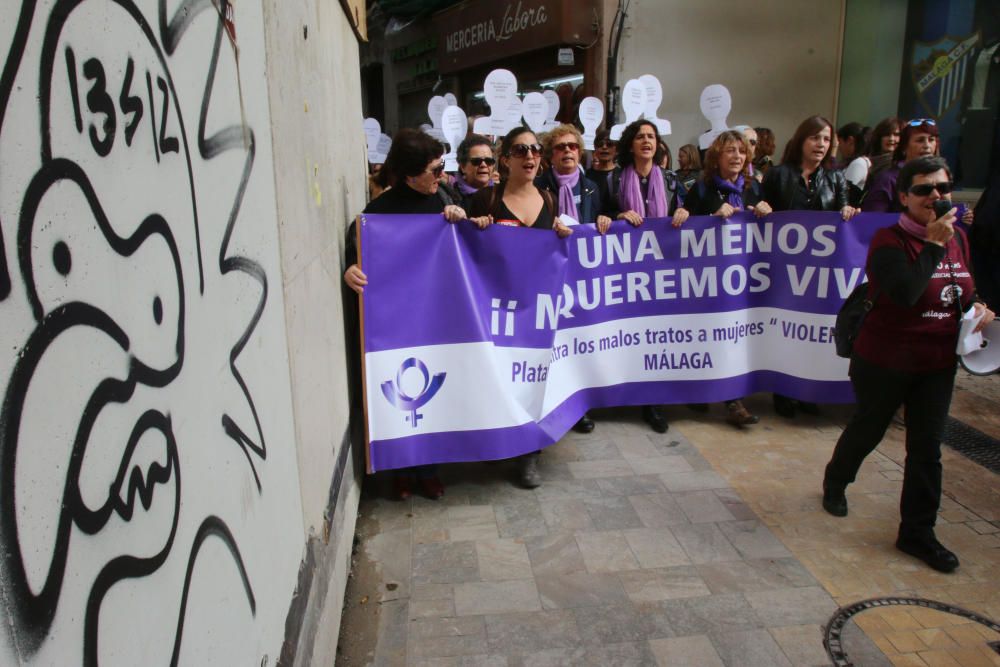 Manifestación en Málaga contra la Violencia contra las Mujeres