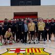 último entrenamiento del kBarça antes de viajar a Colonia