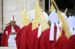 El Papa no lee la homilía preparada para la misa del Domingo de Ramos