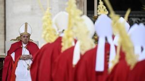 El Papa no lee la homilía preparada para la misa del Domingo de Ramos