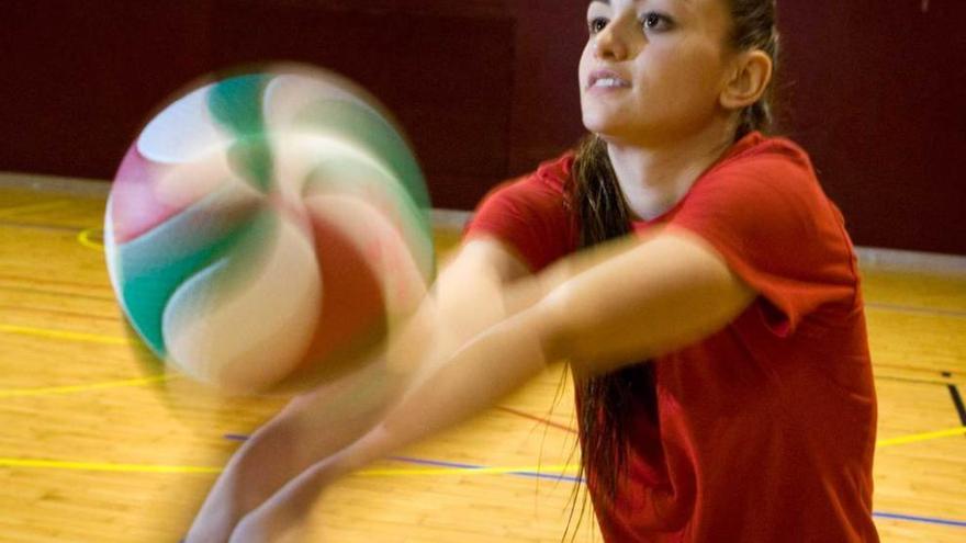 Cristina Chamoso, en un entrenamiento.