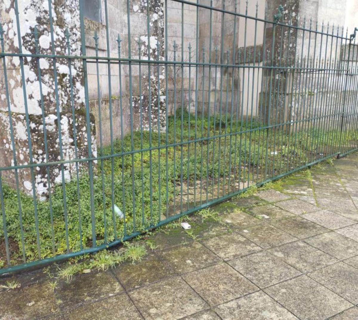 Parte trasera de la iglesia.