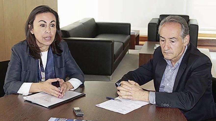 María Ramallo con Suárez Costa. // Santos Álvarez