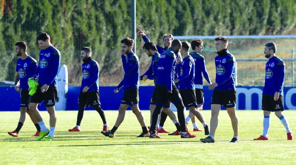 Cristóbal prueba a Valentín, con Juanfran de baja