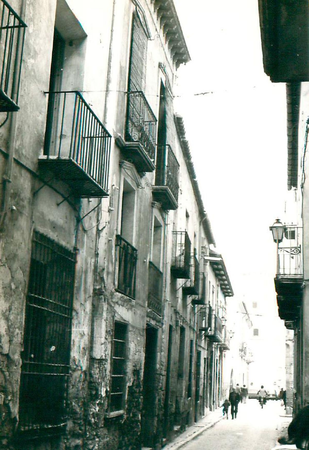 El carrer Major de la Vila l’any 1978 .