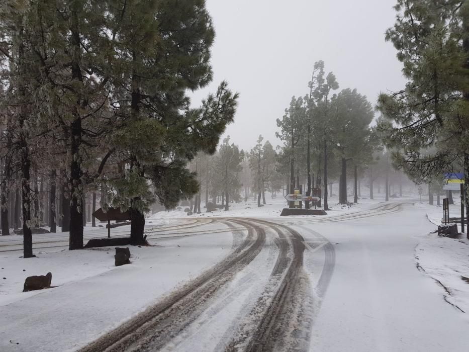 Nieve en Gran Canaria (29/01/2018)