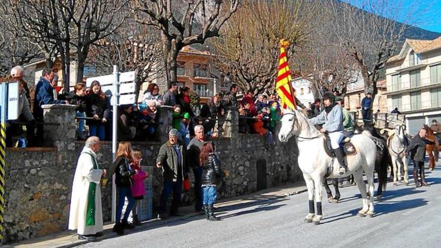 Benedicció d&#039;animals a Sant Llorenç, diumenge al migdia