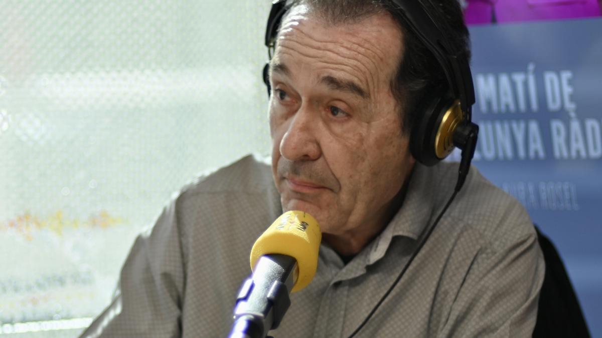 El exárbitro catalán Sergi Alberto, esta mañana en Catalunya Ràdio.