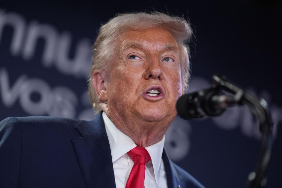 Donald Trump, durant el seu discurs a Davos