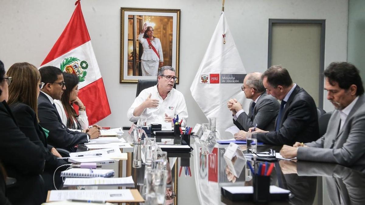 El ministro de Educación de Perú, Morgan Quero.