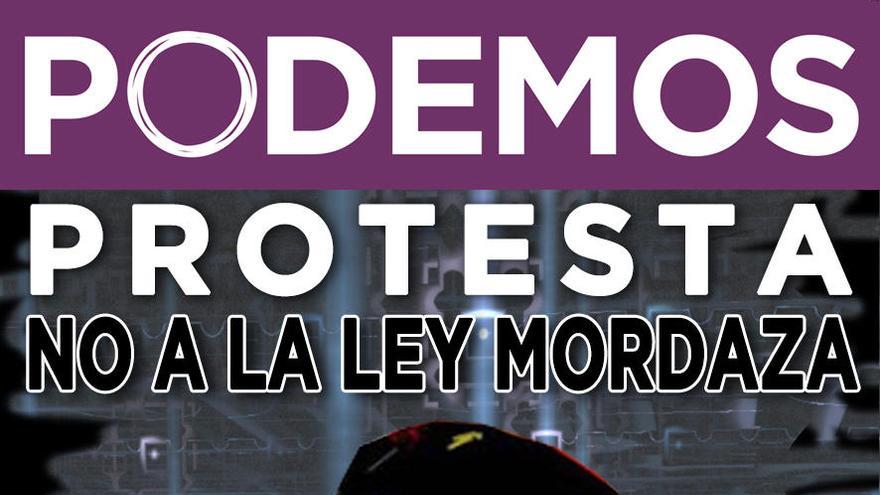 Podemos convoca una protesta contra la «ley Mordaza» el sábado