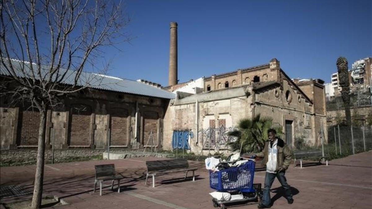 Aspecto actual de la antigua fábrica textil de L'Hospitalet Can Trinxet.