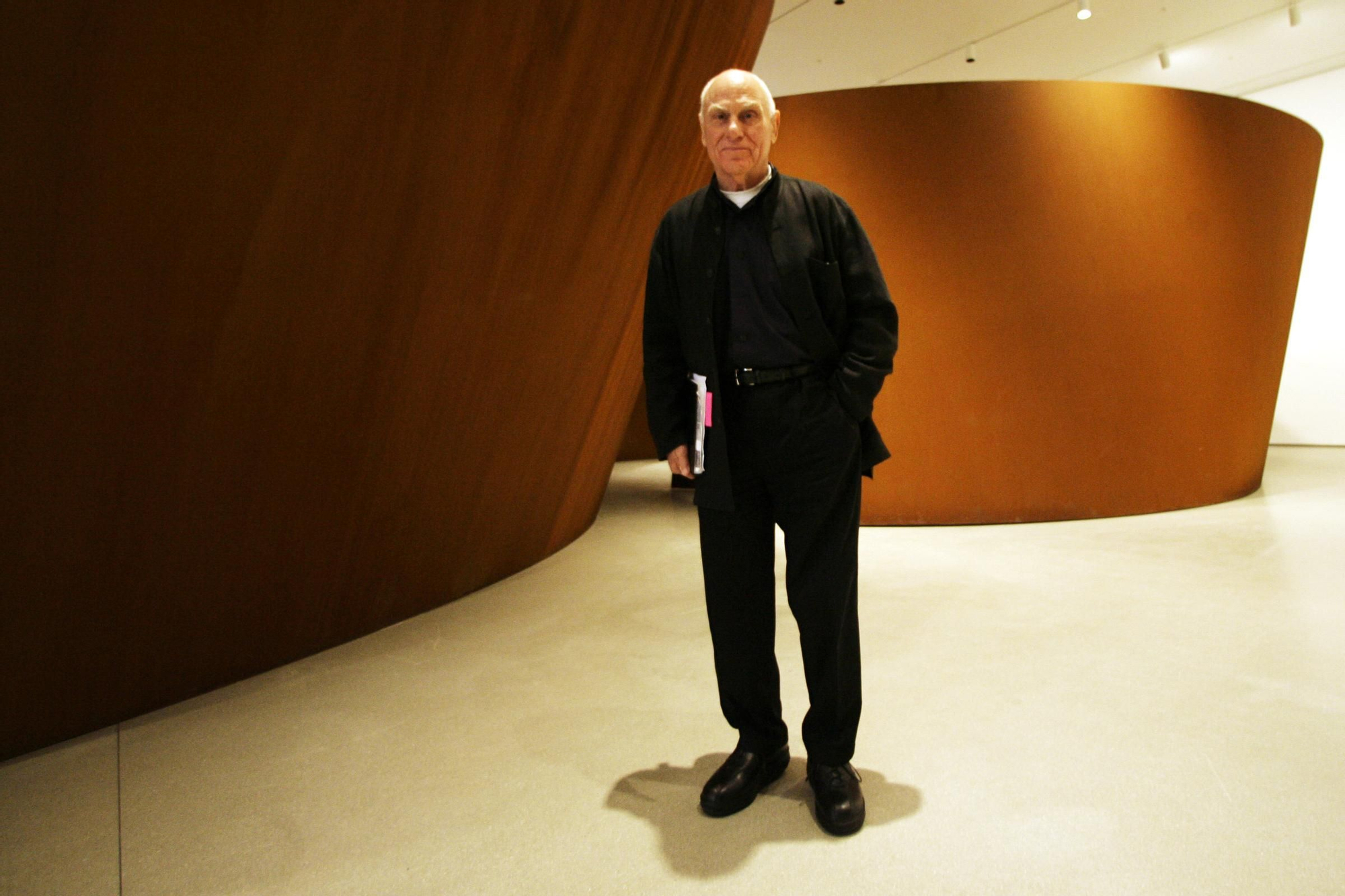 Richard Serra, en la presentación de una exposición que le dedicó el MoMA en 2007.