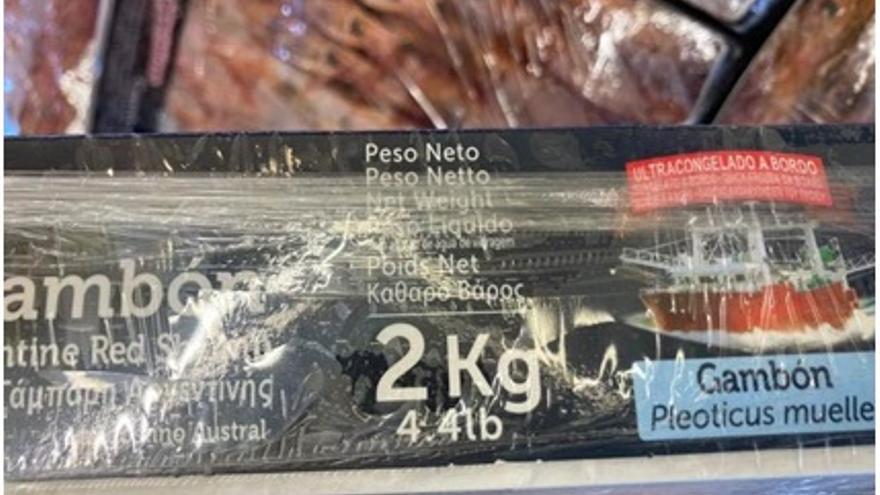 La caja del producto era de 2 kilos