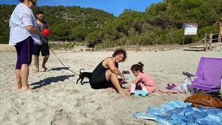 Altas temperaturas en Ibiza: «Hemos pasado de la nieve a la playa en dos semanas»