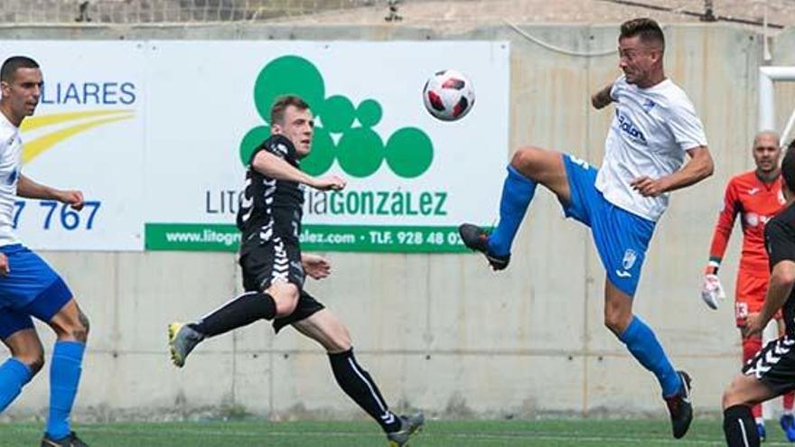 Imagen del partido de ida que disputaron el Tamaraceite y la Peña Deportiva el pasado domingo.