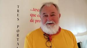 El estadounidense Bill Porter, este martes en Barcelona, en la presentación del sello Tres portales.