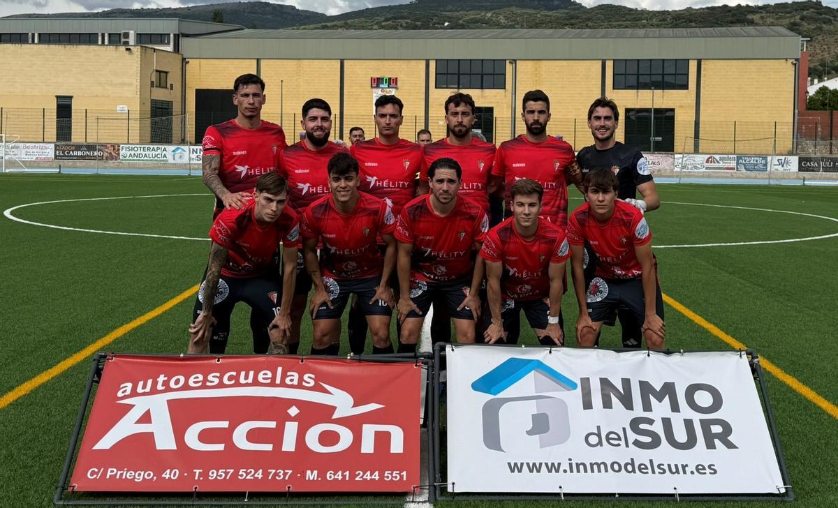 Once inicial del Egabrense ante la Lebrijana.