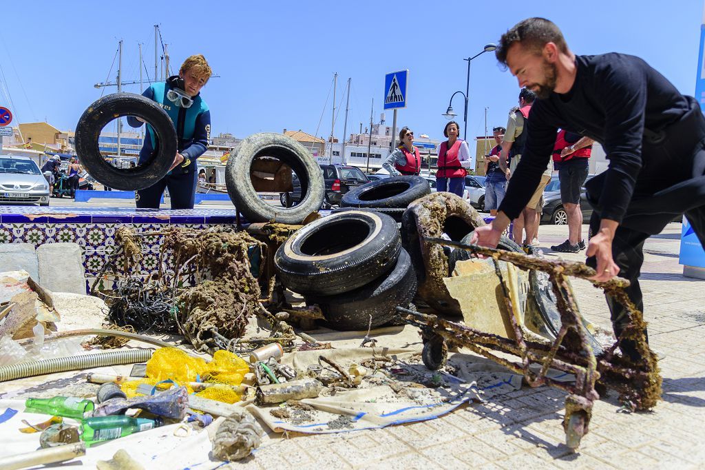 Limpieza de fondo marinos en Cabo de Palos