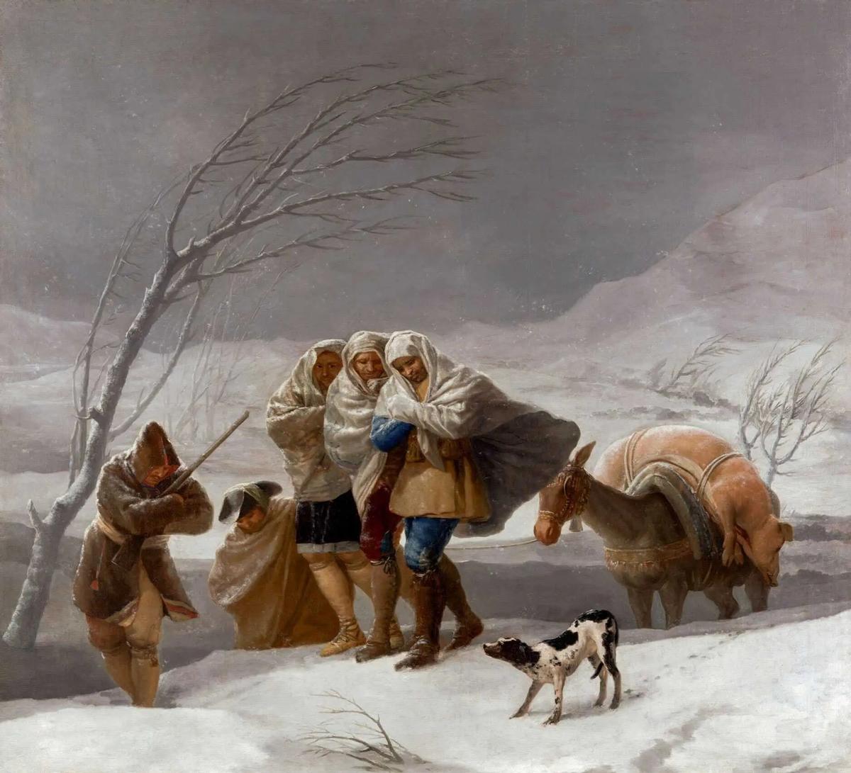 'La nevada', de Goya, cuadro que ha reinterpretado Isabel Guerra.