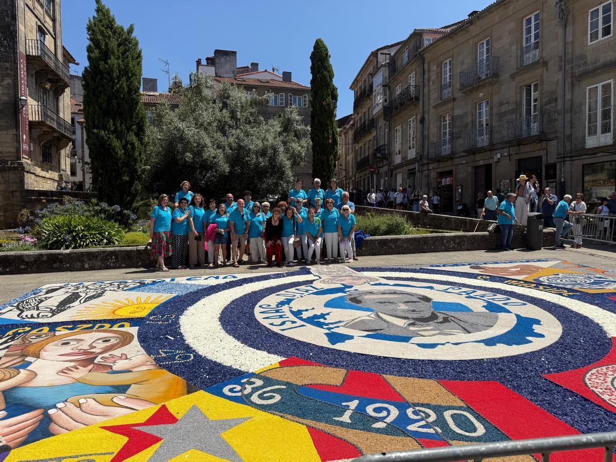 Alfombristas do Morrazo na gran alfombra no corazón de Galicia Alfombristas do Morrazo na gran alfombra no corazón de Galicia