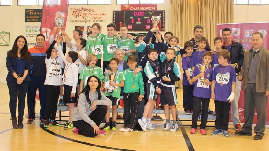 El podio masculino de la prueba celebrada en Totana.