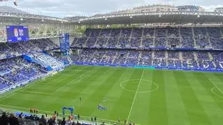 EN DIRECTO: Luengo la estrella en el palo de cabeza, que priva al Oviedo de ponerse por delante