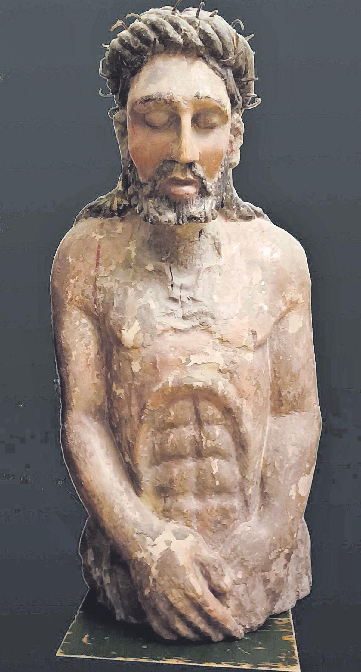 Ecce homo del escultor zamorano Ricardo Flecha de los años 90.