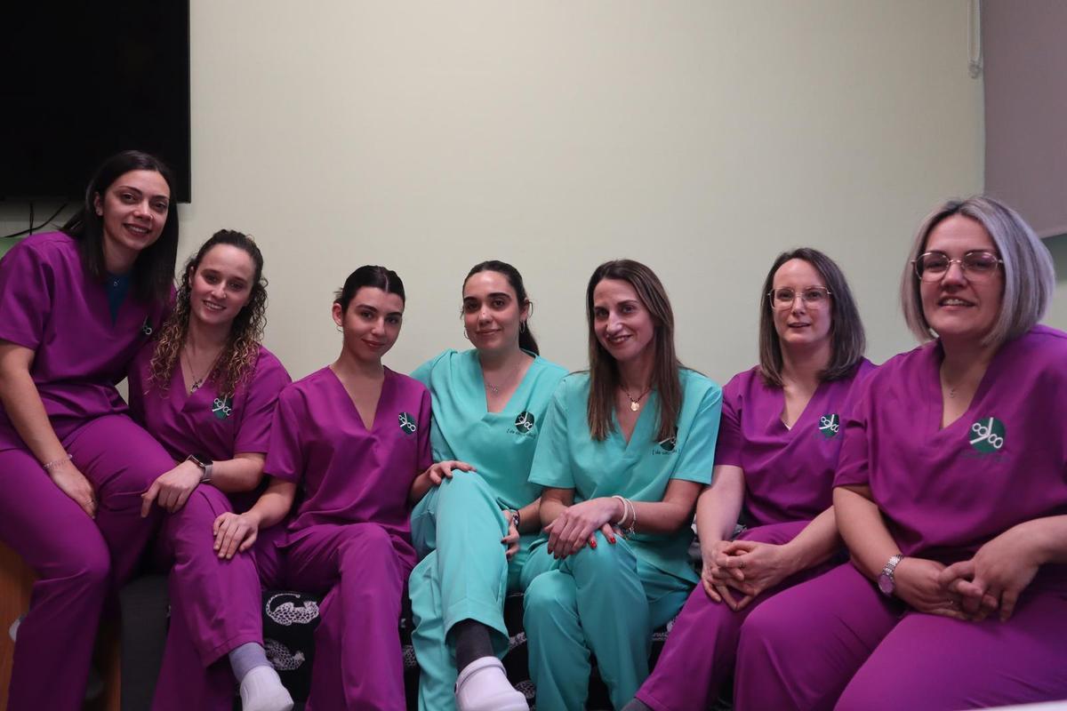 O equipo de traballadoras do centro de día De Oito a Oito.