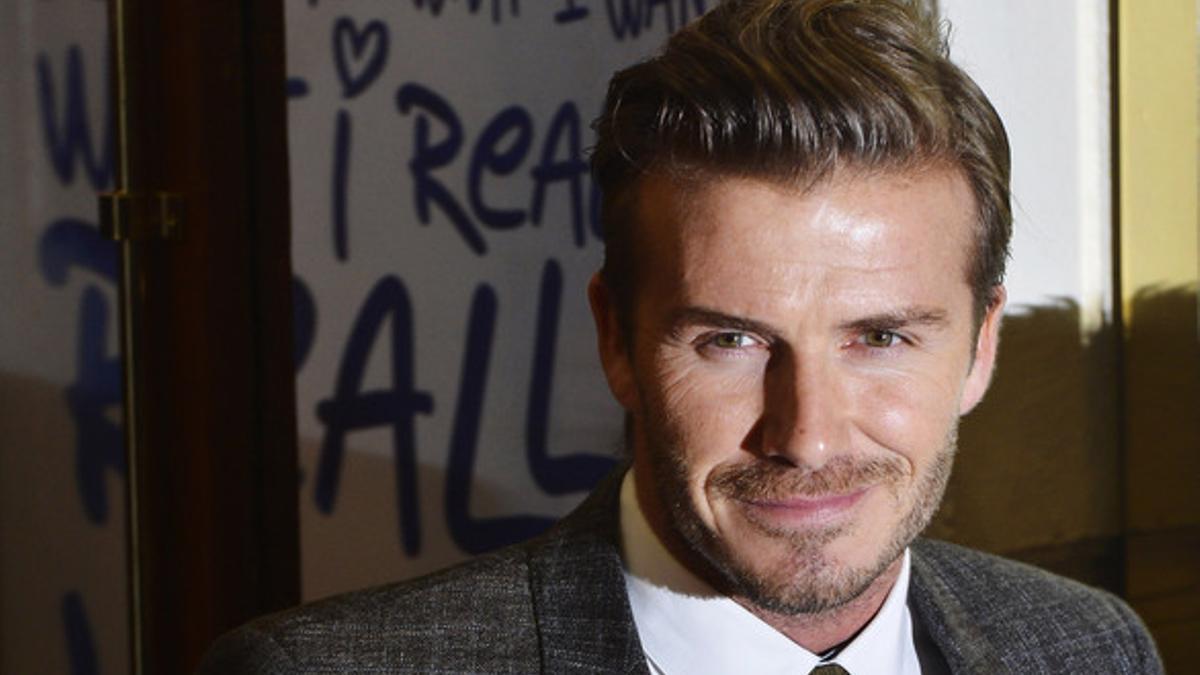 David Beckham, a su llegada a una gala en Londres.