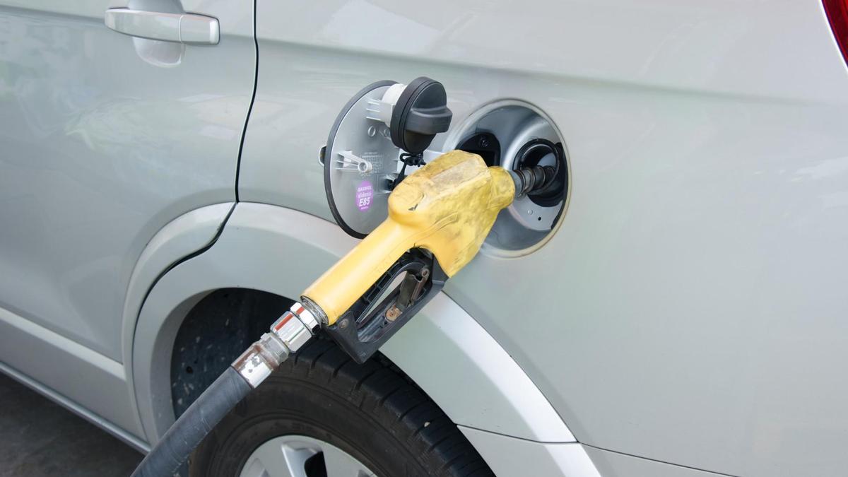 Un surtidor de gasolina.