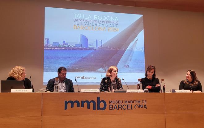 Mesa redonda en el Museu Marítim de Barcelona sobre la preservación de la información de la Copa América de vela.