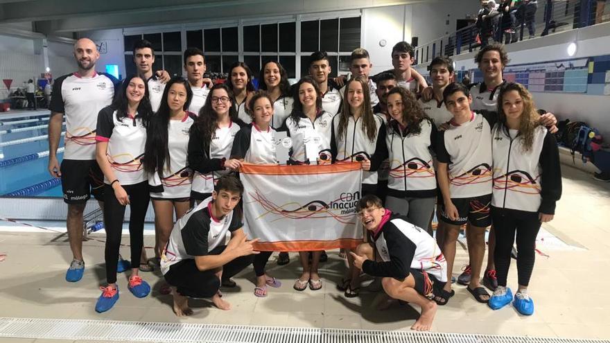 El equipo malagueño del Inacua, tras lograr el ascenso.