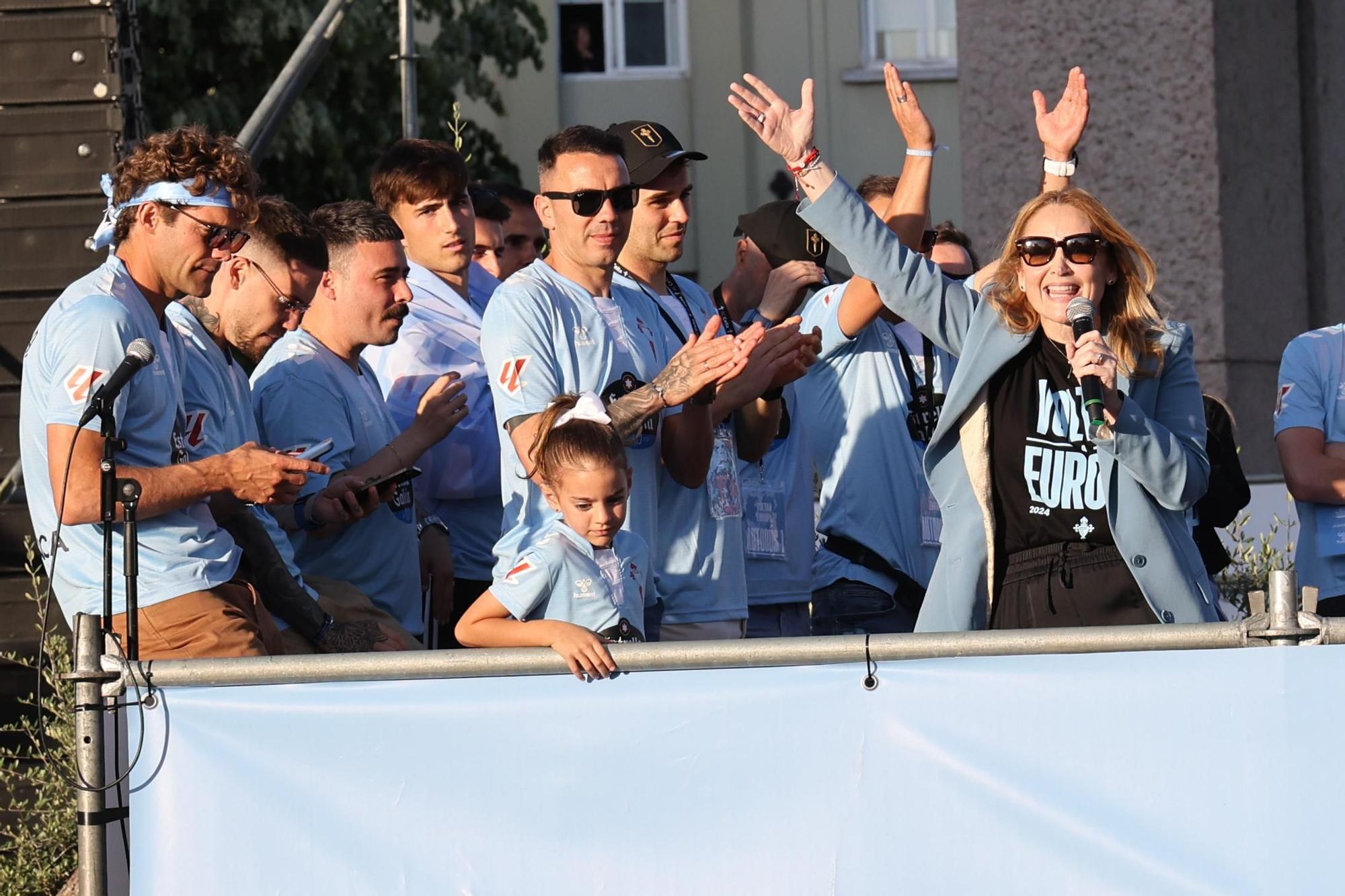 El Celta celebra por todo lo alto su llegada a Europa