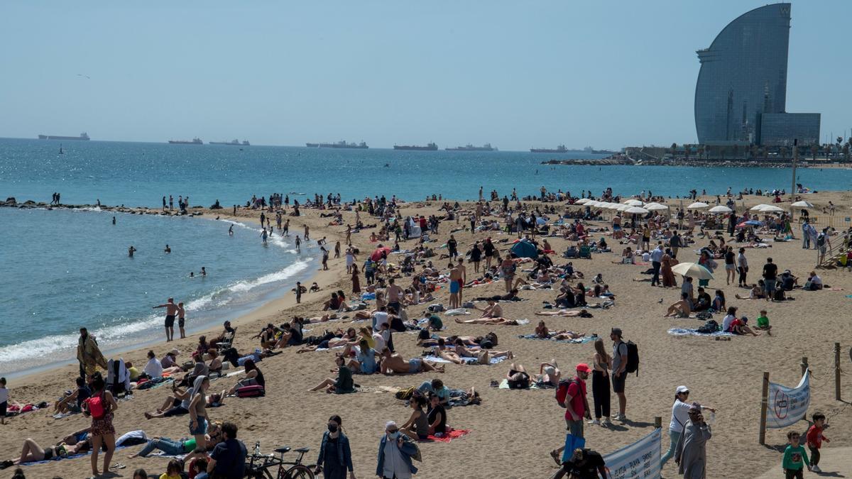 Las playas de Barcelona, este domingo