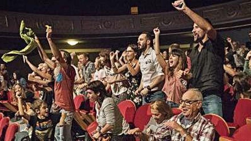 Un moment de «Party Game», dissabte passat, al teatre Conservatori de Manresa