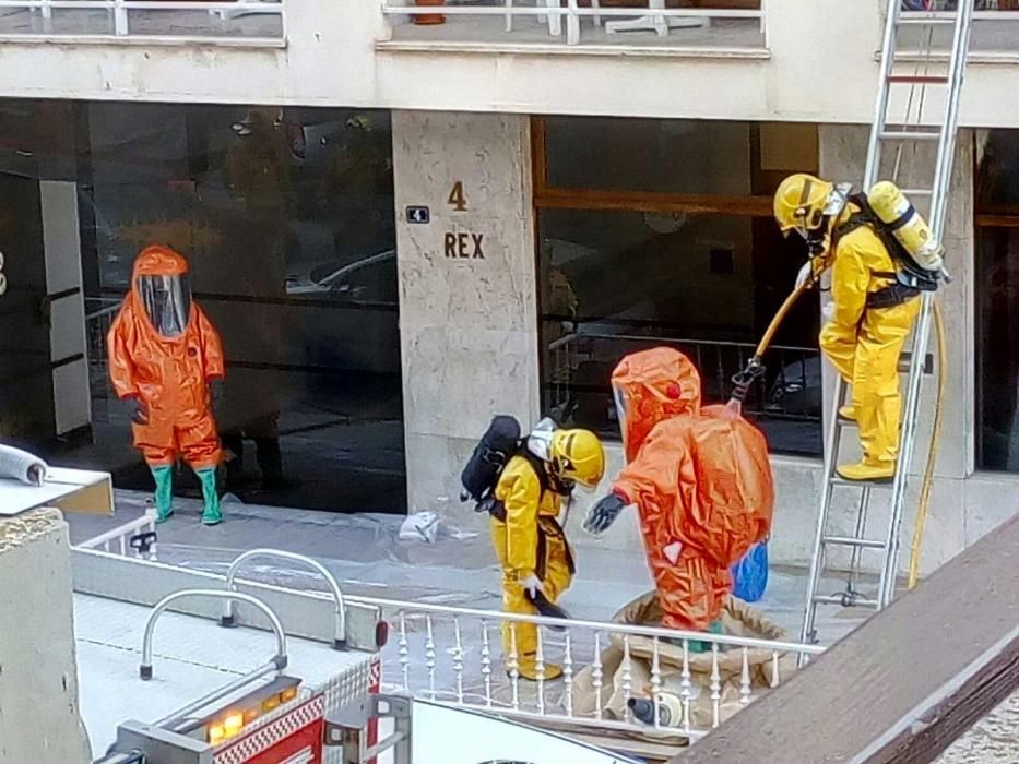 Un hombre se suicida en Palma provocando una nube tóxica que afecta a tres policías