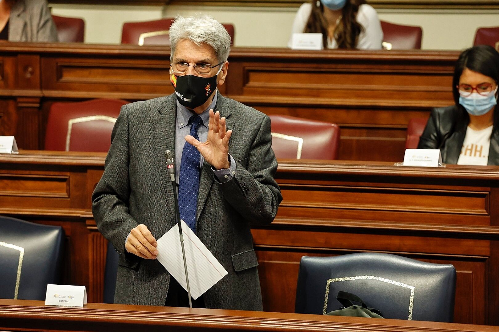 Pleno en el Parlamento de Canarias (9/2/21)