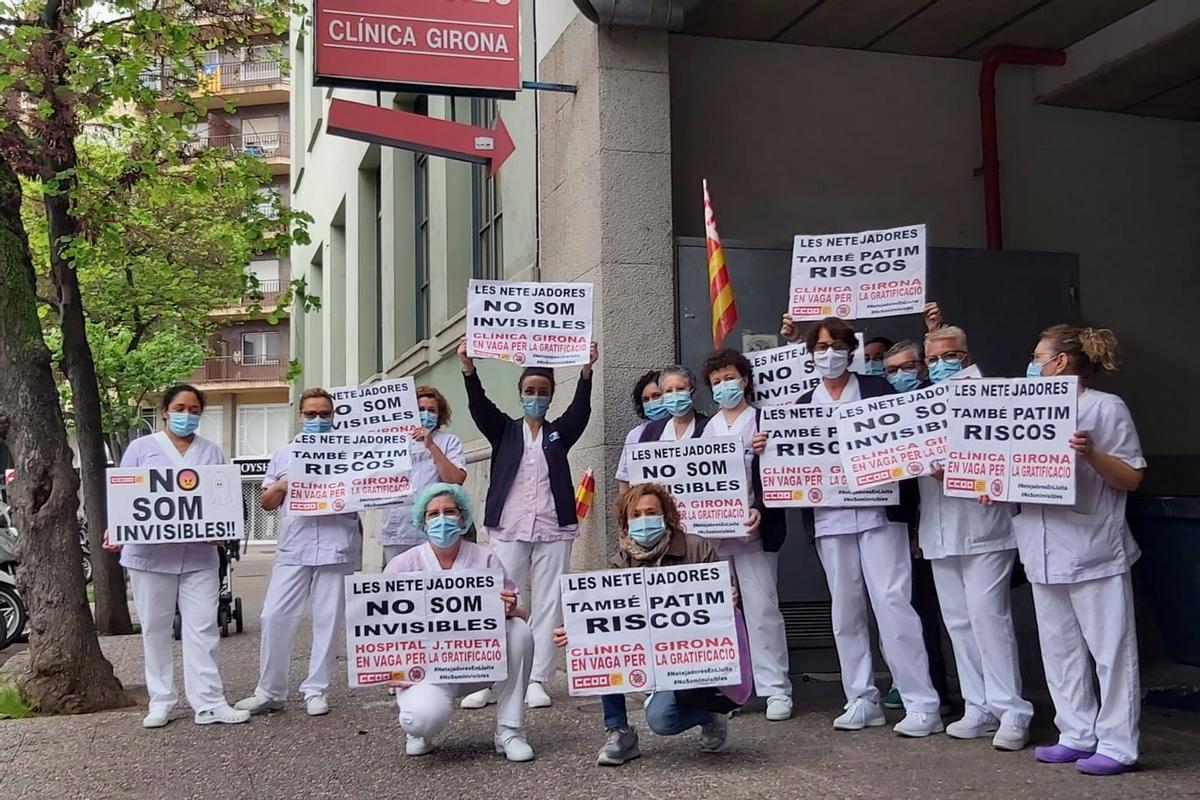 El sector de la neteja d’hospitals catalans reclama la seva ‘paga Covid’ El sector de la neteja d’hospitals catalans reclama la seva ‘paga Covid’