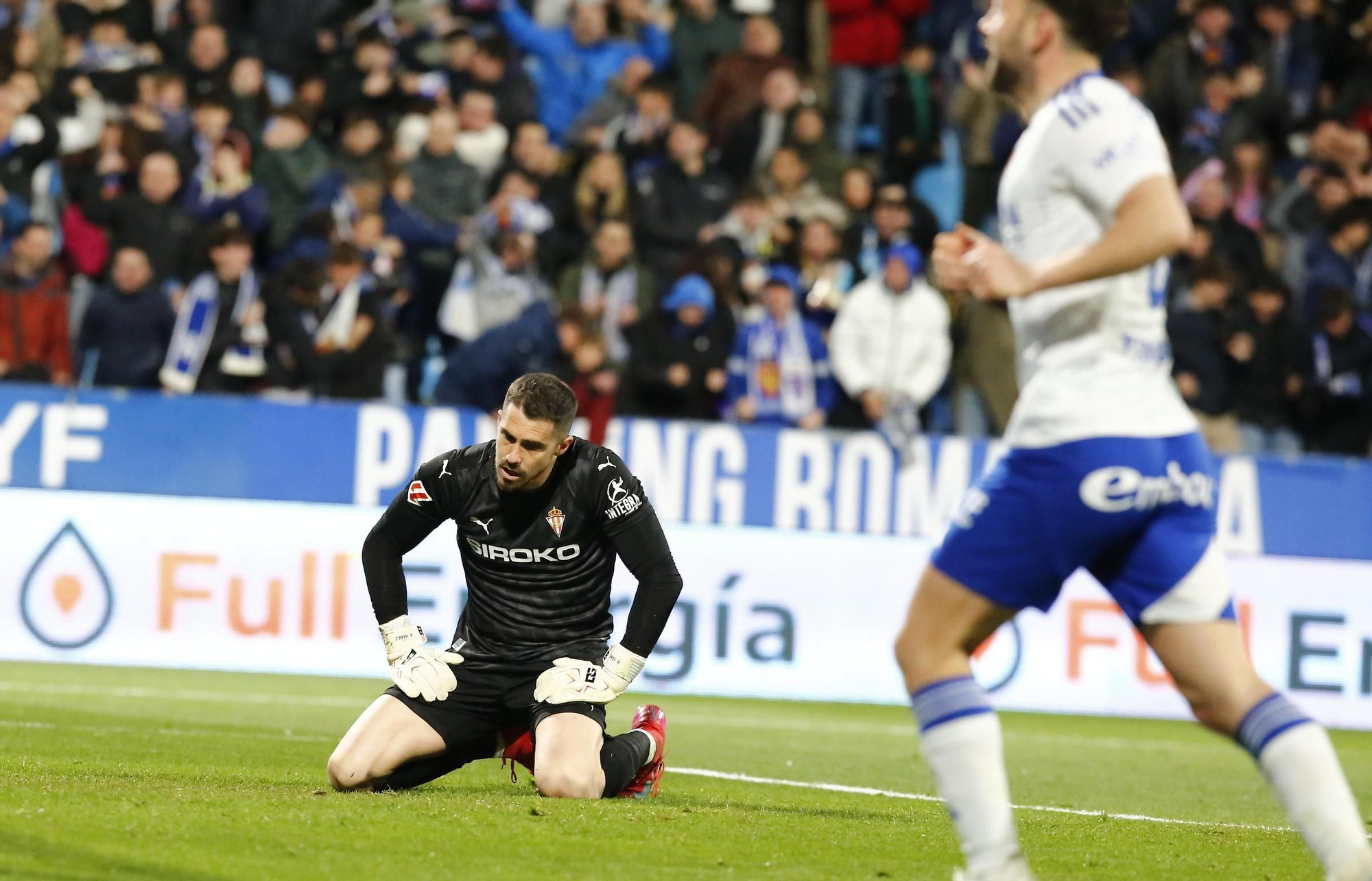 Así fue el partido entre el Sporting y el Zaragoza