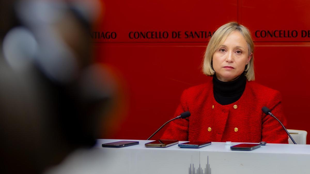 Marta Abal, concelleira do grupo municipal socialista en Santiago.