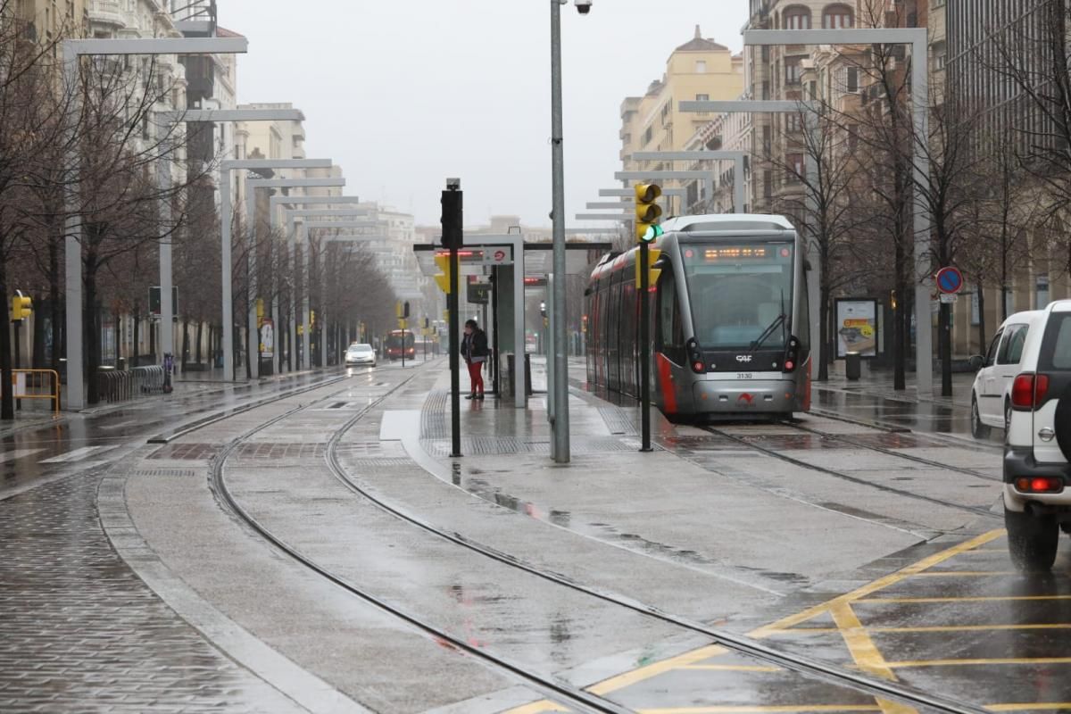 Zaragoza: primer día laboral de confinamiento