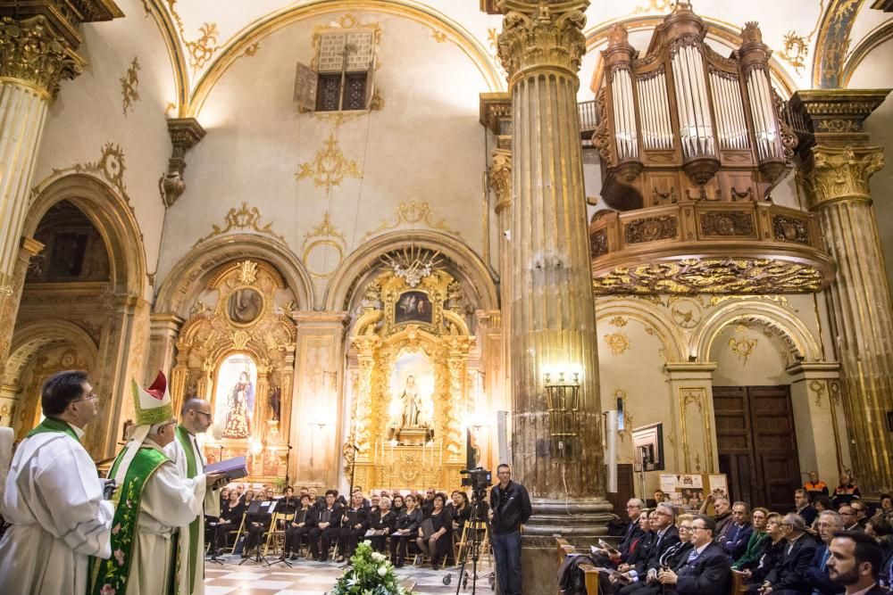 Bendición de la restauración del órgano de la Arciprestal de San Martín en Callosa de Segura por parte del obispo Jesús Murgui