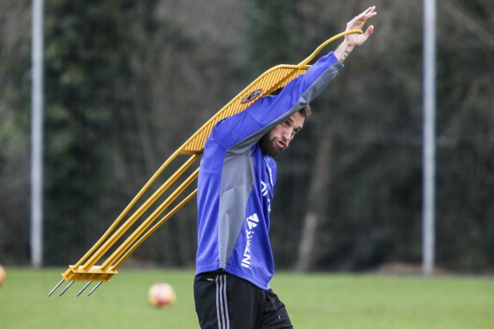 Entrenamiento del Real Oviedo en El Requexón