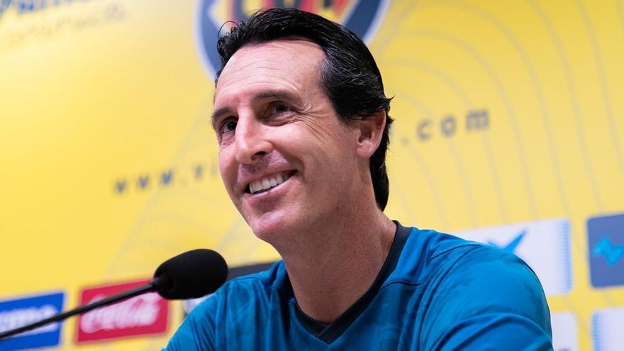 Unai Emery en la rueda de prensa previa al encuentro del Villarreal ante el Real Betis.