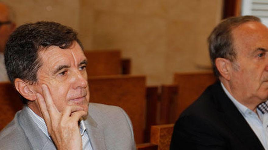 Jaume Matas y José María Rodriguez en el juicio del Caso Over.