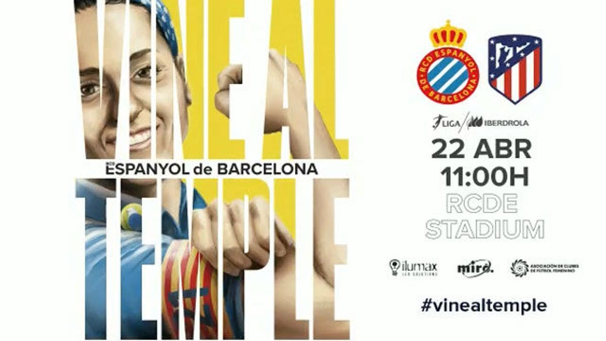 El Espanyol empieza a hacer campaña para llenar Cornellà-El Prat para el Espanyol-Atlético femenino